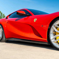 FERRARI 812 SUPERFAST & GTS 2017-2024 CARBON FIBRE SIDE SKIRTS - OE STYLE