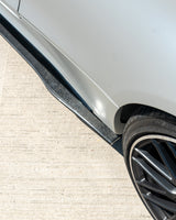 JUPES LATÉRALES EN CARBONE MERCEDES W205 C63 & C63S COUPE 2DR & SALOON 4DR - STYLE D