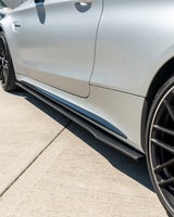 JUPES LATÉRALES EN CARBONE MERCEDES W205 C63 & C63S COUPE 2DR & SALOON 4DR - STYLE D