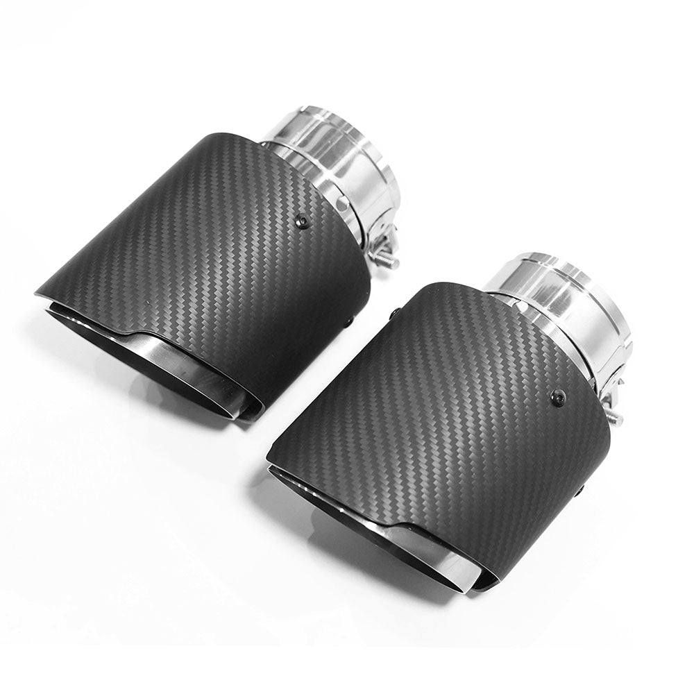 HYUNDAI I30N CARBON FIBRE EXHAUST TIPS-Exhaust Tips-CT CARBON-CT Carbon - High-quality carbon fiber and gloss black aerodynamic parts for premium sports and luxury vehicles.