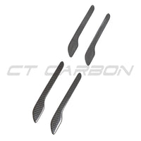 TESLA MODEL 3 & Y 2017+ CARBON FIBRE HANDLE COVERS-Accessories-CT CARBON-CT Carbon - High-quality carbon fiber and gloss black aerodynamic parts for premium sports and luxury vehicles.