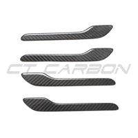 TESLA MODEL 3 & Y 2017+ CARBON FIBRE HANDLE COVERS-Accessories-CT CARBON-CT Carbon - High-quality carbon fiber and gloss black aerodynamic parts for premium sports and luxury vehicles.