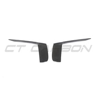 PORSCHE 911 991.2 GT3RS 2018-2020 CARBON FIBRE FRONT BUMPER TRIM COVERS-Accessories-CT CARBON-CT Carbon - High-quality carbon fiber and gloss black aerodynamic parts for premium sports and luxury vehicles.