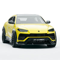 LAMBORGHINI URUS CARBON FIBRE SIDE SKIRTS - CT DESIGN-Side Skirts-CT CARBON-CT Carbon - High-quality carbon fiber and gloss black aerodynamic parts for premium sports and luxury vehicles.