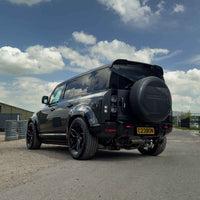 LAND ROVER DEFENDER L663 110 GARDE-BOUE À ARC LARGE NOIR BRILLANT