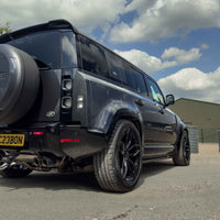 LAND ROVER DEFENDER L663 110 GARDE-BOUE À ARC LARGE NOIR BRILLANT
