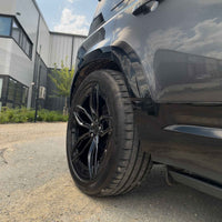 LAND ROVER DEFENDER L663 110 GARDE-BOUE À ARC LARGE NOIR BRILLANT