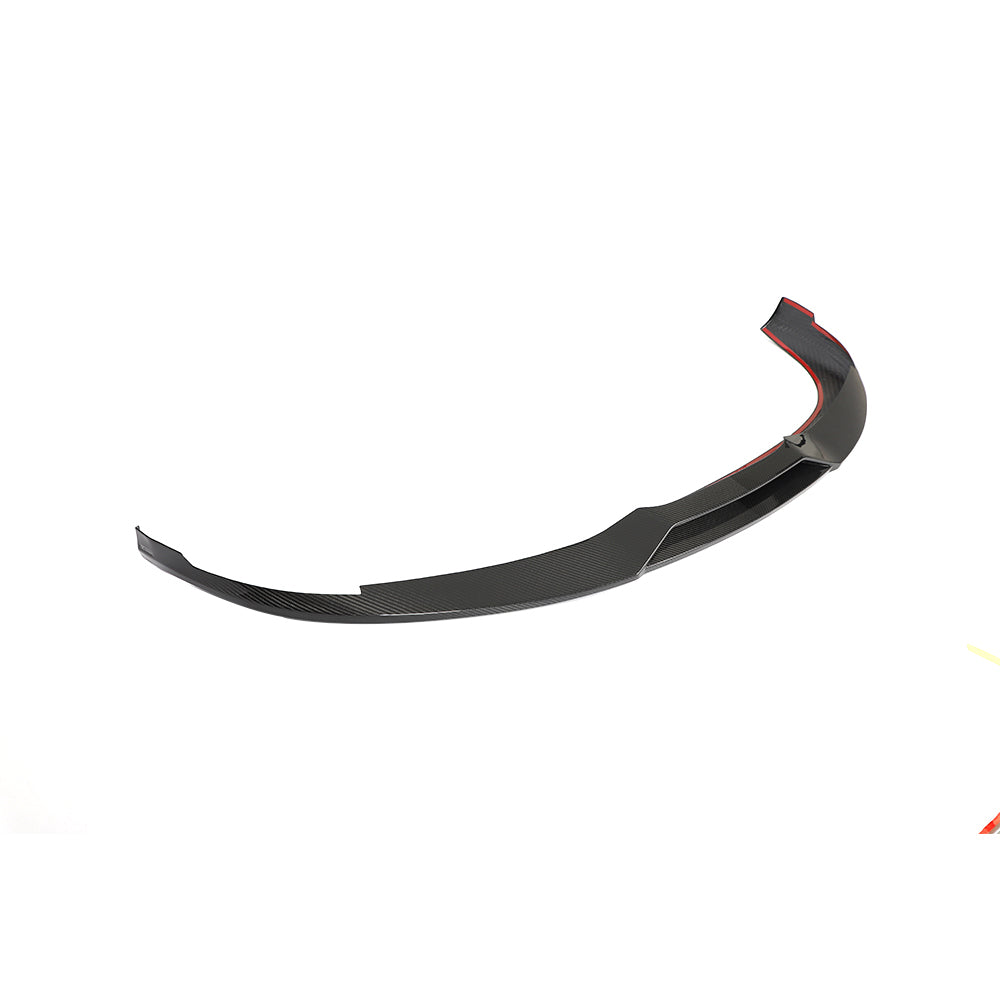 PORSCHE TAYCAN / TAYCAN 4 / TAYCAN 4S / TAYCAN GTS 2019+ CARBON FIBRE SPLITTER-Splitter-CT CARBON-CT Carbon - High-quality carbon fiber and gloss black aerodynamic parts for premium sports and luxury vehicles.