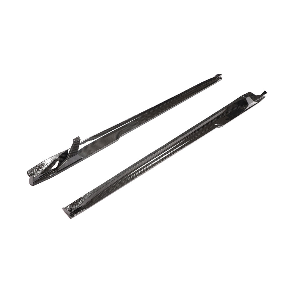 PORSCHE 911 991.2 GTS 2017-2019 CARBON FIBRE SIDE SKIRT EXTENSIONS-Side Skirts-CT CARBON-CT Carbon - High-quality carbon fiber and gloss black aerodynamic parts for premium sports and luxury vehicles.