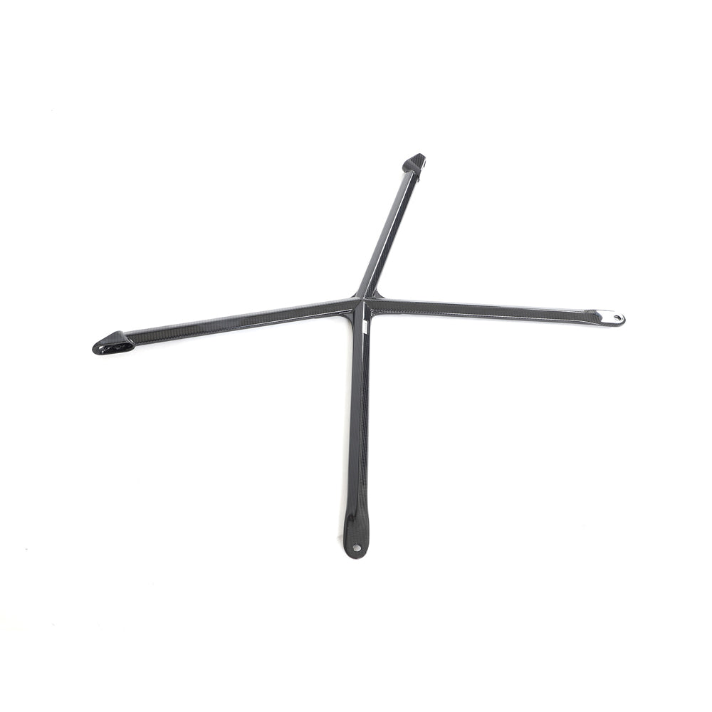 AUDI R8 COUPE 2015-2024 CARBON FIBRE STRUT BRACE-Accessories-CT CARBON-CT Carbon - High-quality carbon fiber and gloss black aerodynamic parts for premium sports and luxury vehicles.