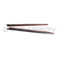 TESLA MODEL 3 2023+ CARBON FIBRE SIDE SKIRTS - V2