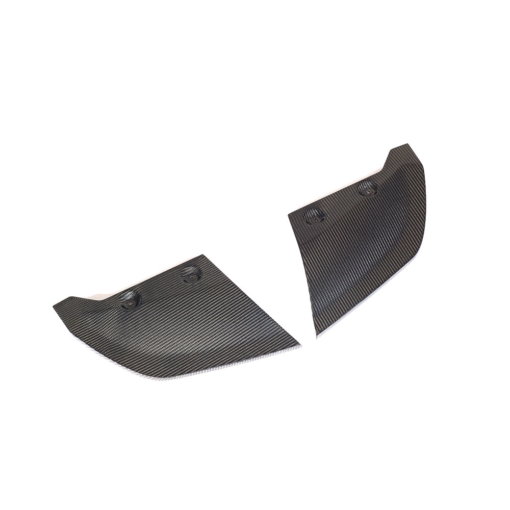 AUDI R8 V10 GEN 2 2015-2019 CARBON FIBRE REAR BUMPER LOWER CORNERS-Accessories-CT CARBON-CT Carbon - High-quality carbon fiber and gloss black aerodynamic parts for premium sports and luxury vehicles.