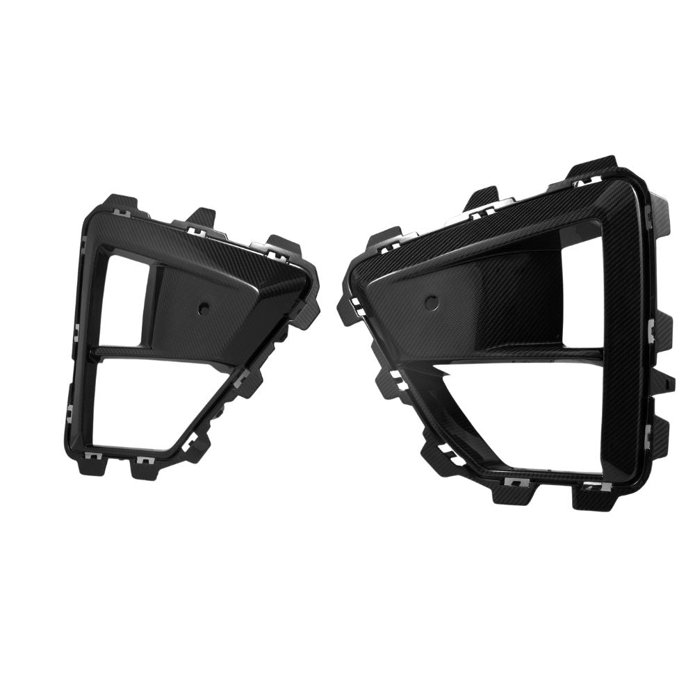 BMW X5M LCI 2023+ CARBON FIBRE FRONT BUMPER TRIM-Accessories-CT CARBON-CT Carbon - High-quality carbon fiber and gloss black aerodynamic parts for premium sports and luxury vehicles.