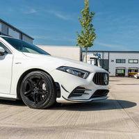 MERCEDES CLASSE A V177 & W177 2018-2022 SPLITTER NOIR BRILLANT ET CANARDS