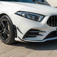 MERCEDES CLASSE A V177 & W177 2018-2022 SPLITTER NOIR BRILLANT ET CANARDS