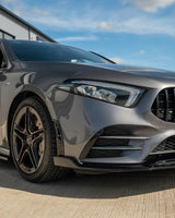 Évents de pare-chocs avant noir brillant pour Mercedes Classe A W177 2018-2022