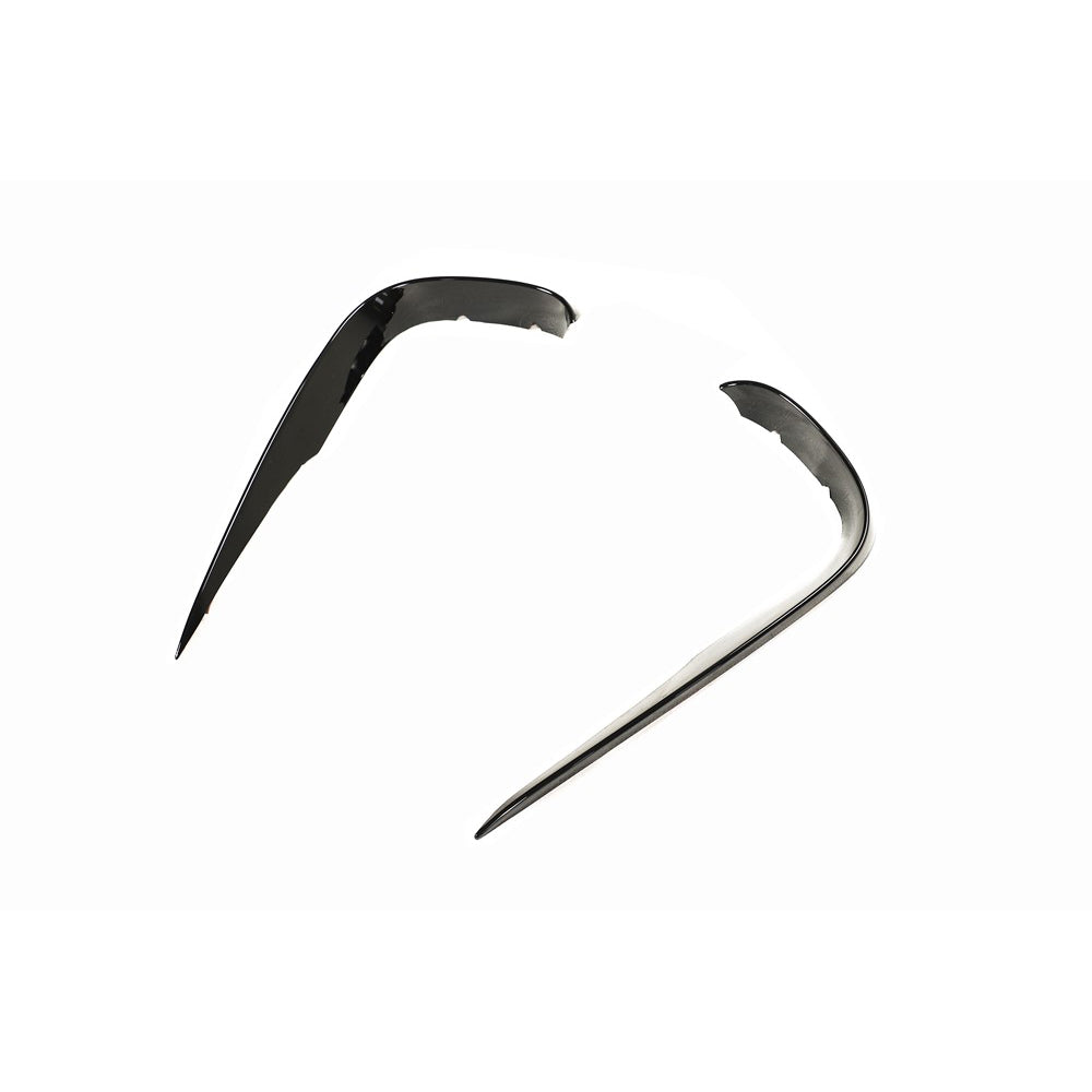 MERCEDES C238 2017-2020 E-CLASS COUPE FRONT BUMPER TRIM-Accessories-BLAK BY CT-CT Carbon - High-quality carbon fiber and gloss black aerodynamic parts for premium sports and luxury vehicles.