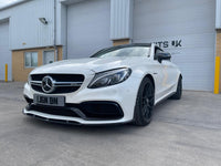 CT CARBON Splitter MERCEDES C63 W205 COUPE/CONVERTIBLE CARBON SPLITTER - ED1 STYLE