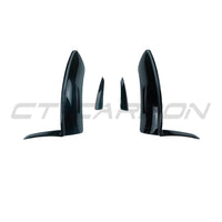 MERCEDES V177 & W177 2023-ACTUEL CLASSE A LAME DE COIN NOIRE BRILLANTE ET CANARDS