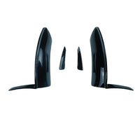 MERCEDES V177 & W177 2023-ACTUEL CLASSE A LAME DE COIN NOIRE BRILLANTE ET CANARDS