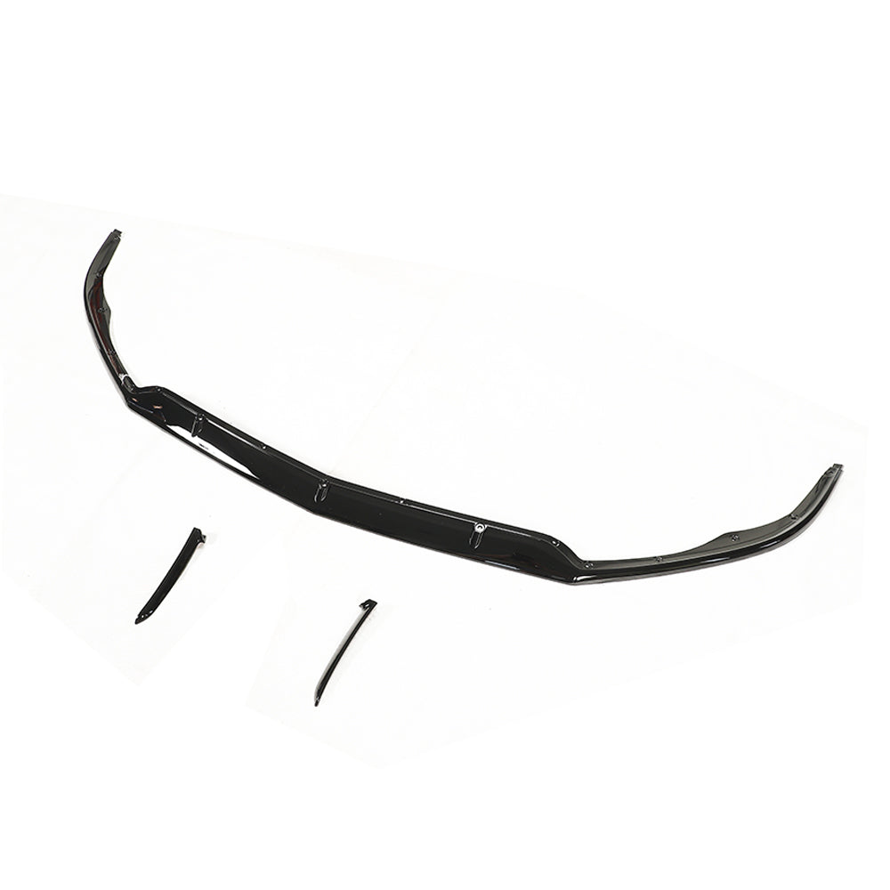 MERCEDES W205 C63 COUPE GLOSS BLACK SPLITTER-Splitter-BLAK BY CT-CT Carbon - High-quality carbon fiber and gloss black aerodynamic parts for premium sports and luxury vehicles.