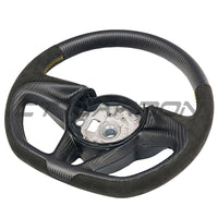 MCLAREN CARBON FIBRE & ALCANTARA CUSTOM STEERING WHEEL-Custom Steering Wheels-CT CARBON-CT Carbon - High-quality carbon fiber and gloss black aerodynamic parts for premium sports and luxury vehicles.