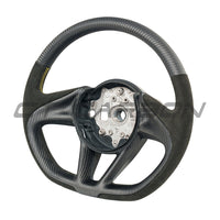 MCLAREN CARBON FIBRE & ALCANTARA CUSTOM STEERING WHEEL-Custom Steering Wheels-CT CARBON-CT Carbon - High-quality carbon fiber and gloss black aerodynamic parts for premium sports and luxury vehicles.