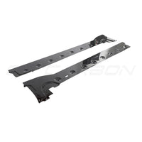 PORSCHE 911 992 TURBO S CARBON FIBRE SIDE SKIRTS - CT DESIGN