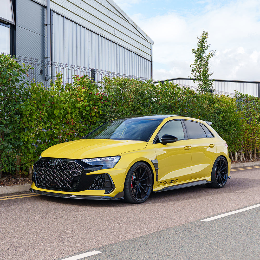 AUDI RS3 8Y 2025+ FACELIFT SPORTBACK FULL CARBON FIBRE KIT - CT DESIGN V2-Kit-CT CARBON-CT Carbon - High-quality carbon fiber and gloss black aerodynamic parts for premium sports and luxury vehicles.