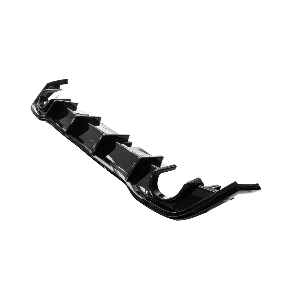 VOLKSWAGEN GOLF MK8 GTI GLOSS BLACK DIFFUSER-Side Skirts-BLAK BY CT-CT Carbon - High-quality carbon fiber and gloss black aerodynamic parts for premium sports and luxury vehicles.