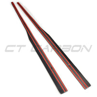 VW GOLF GTD/GTI MK7/7.5 2014-2020 JUPES LATÉRALES EN FIBRE DE CARBONE