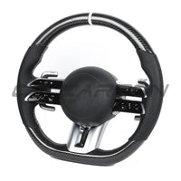 MERCEDES BENZ 2022+ AMG CARBON FIBRE / ALCANTARA CUSTOM STEERING WHEEL
