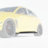 AUDI RS3 8Y 2022+ CARBON FIBRE SIDE SKIRTS - CT DESIGN V2