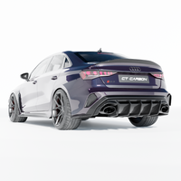 AUDI RS3 8Y 2022+ CARBON FIBRE SIDE SKIRTS - CT DESIGN V2