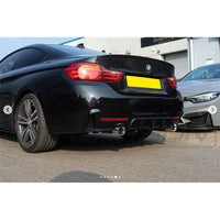 BLAK BY CT Diffuser BMW 4 Series F32/F33/F36 Gloss Black Dual Exit Exhaust Diffuser - BLAK BY CT CARBON