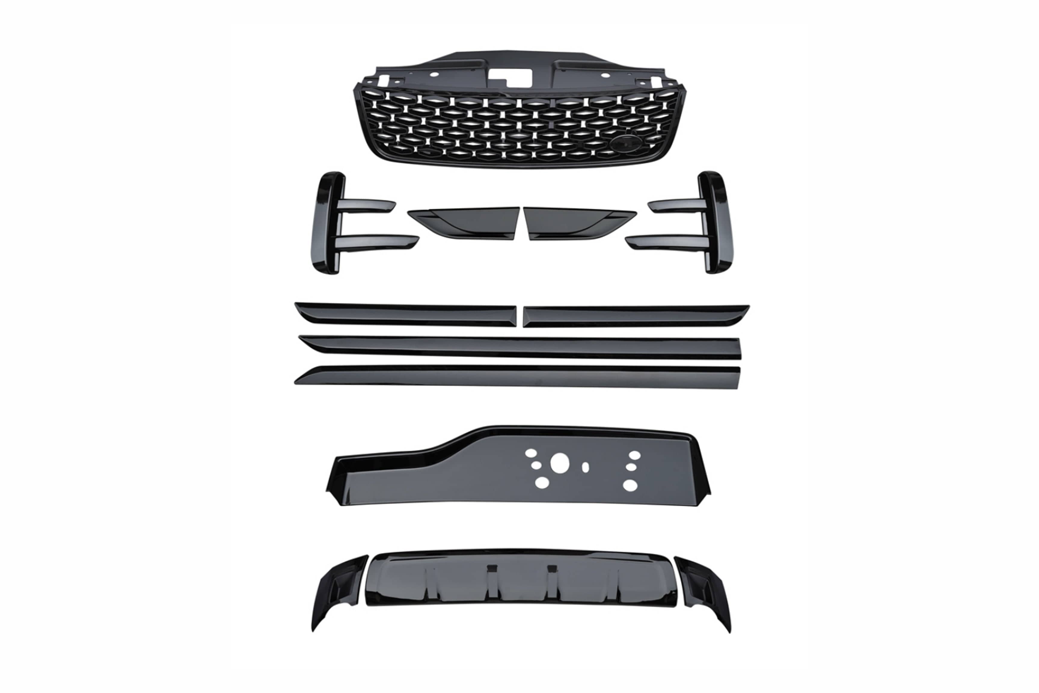 Coperture Pulsanti ABS Per Land Rover Discovery 4/Range Rover Sport: Manopole Volume E Aria In Nero Opaco, Facili Da Installare