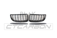 BLAK BY CT GRILLE BMW E90 3 SERIES PRE-LCI DOUBLE SLAT BLACK GRILLES - BLAK BY CT CARBON