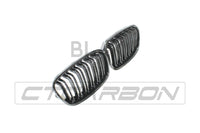 BLAK BY CT GRILLE BMW F20 1 SERIES PRE-LCI DOUBLE SLAT BLACK GRILLES - BLAK BY CT CARBON