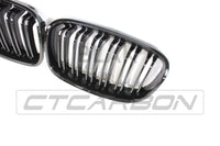 BLAK BY CT GRILLE BMW F20 1 SERIES PRE-LCI DOUBLE SLAT BLACK GRILLES - BLAK BY CT CARBON