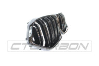 BLAK BY CT Grille BMW G06 X6 DOUBLE SLAT BLACK GRILLES - BLAK BY CT CARBON