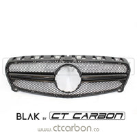 BLAK BY CT Grille MERCEDES W176 A-CLASS & CLA-CLASS 2010-2016 BLACK GRILLE - BLAK BY CT CARBON