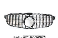 BLAK BY CT GRILLE MERCEDES W205 C CLASS 2019+ BLACK GRILLE (WITH CAMERA) - BLAK BY CT CARBON