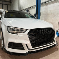BLAK BY CT Splitter Audi A3 8V Facelift S-Line & S3 Gloss Black Splitter