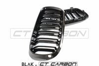 BLAK BY CT Splitter BMW X5M/X6M F16 & F15 DOUBLE SLAT GRILLES - BLAK BY CT CARBON