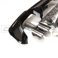 BLAK BY CT Vehicles & Parts BMW X3 G01 (17-21) GLOSS BLACK DIFFUSER WITH TIPS