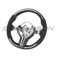 BMW FXX CARBON FIBRE & ALCANTARA ROUND CUSTOM STEERING WHEEL