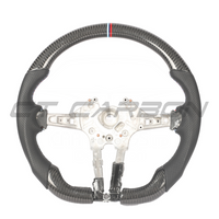 BMW FXX CARBON FIBRE & LEATHER FLAT BOTTOM CUSTOM STEERING WHEEL