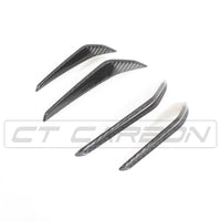 CT CARBON Bonnet Trim BMW M3/M4 (G80 G81 G82 G83) CARBON FIBRE FRONT BUMPER CANARDS