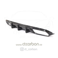 CT CARBON Diffuser MERCEDES C63/C63S W205 COUPE FORGED CARBON FIBRE DIFFUSER - BIG FIN