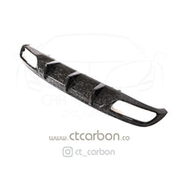 CT CARBON Diffuser MERCEDES C63/C63S W205 COUPE FORGED CARBON FIBRE DIFFUSER - BIG FIN
